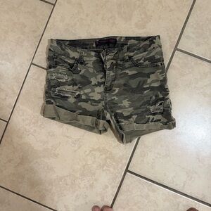 No Boundaries Camouflage Cargo Shorts